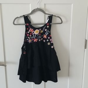 Zara detail and floral top